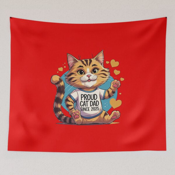 Item preview, Whiskered Pride Feline Fatherhood Badge designed and sold by Zakrytos ★★★★★.