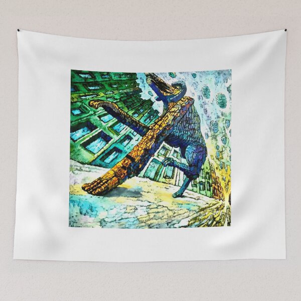 Item preview, "The Last Beast of the Curved District" designed and sold by tikimora.