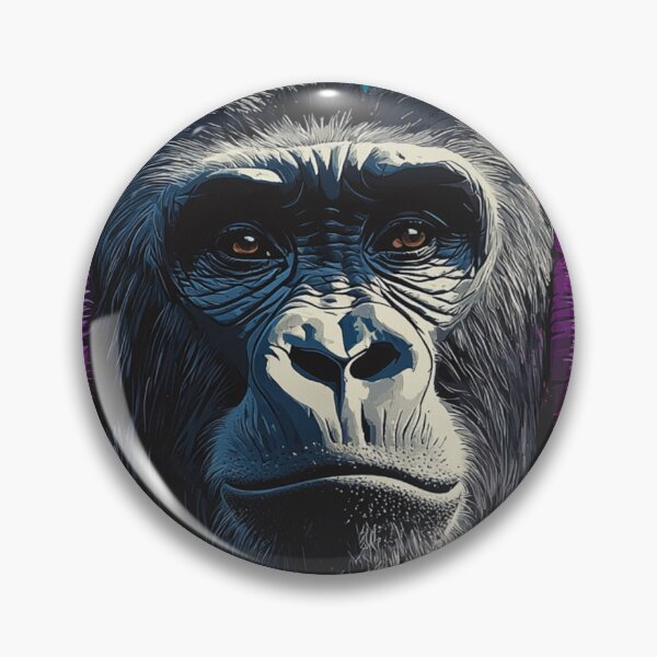 Item preview, DJ Monkey Thinker Gorilla With Colorful Headphones designed and sold by GrinGalore.