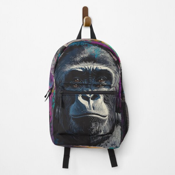 Item preview, DJ Monkey Thinker Gorilla With Colorful Headphones designed and sold by GrinGalore.