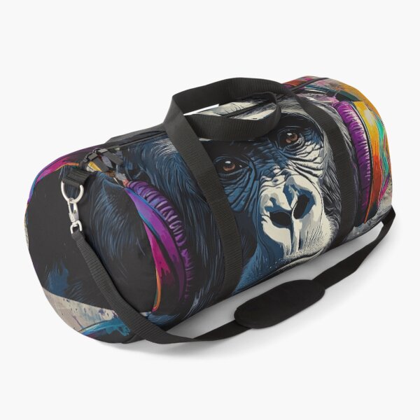 Item preview, DJ Monkey Thinker Gorilla With Colorful Headphones designed and sold by GrinGalore.
