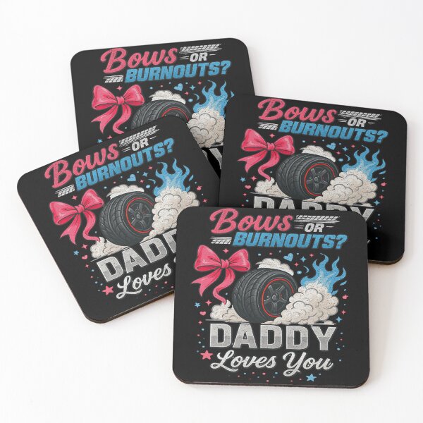 Item preview, burnouts or bows gender reveal Party Announcement Daddy designed and sold by BornBorn.