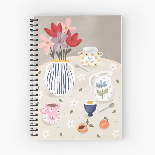 Item preview, Tea Table Still Life Watercolour & Gauche Illustration designed and sold by Monie Illustrates.