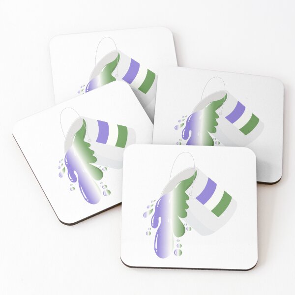 Item preview, Genderqueer Pride Overflow – Paint Can Art designed and sold by Rainbowtree8.
