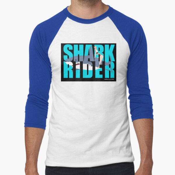 Shark Rider Baseball ¾ Sleeve T-Shirt