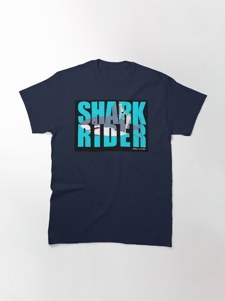 Thumbnail 3 of 7, Classic T-Shirt, Shark Rider designed and sold by ayemagine.