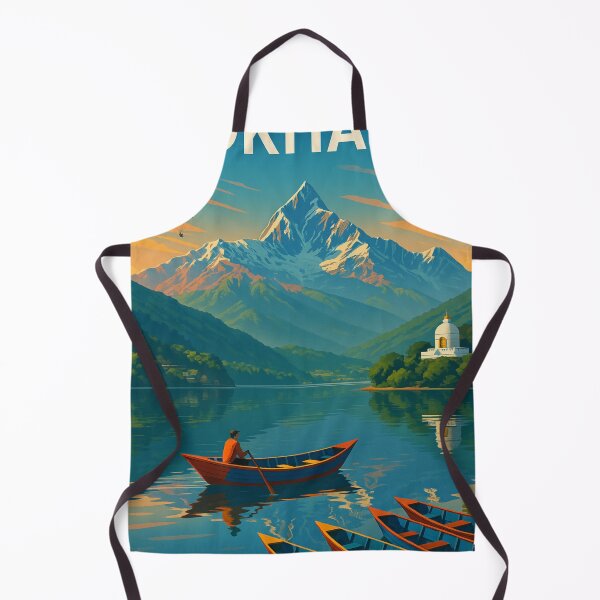 Item preview, Pokhara Sunset with Phewa Lake and World Peace Pagoda designed and sold by Aryabek.