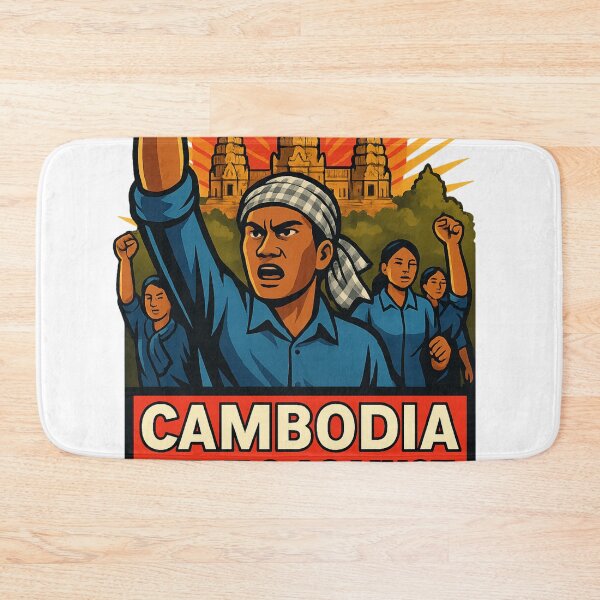 Item preview, Cambodia Protest Against Thailand with Angkor Wat and Rising Sun designed and sold by Aryabek.