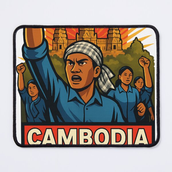 Item preview, Cambodia Protest Against Thailand with Angkor Wat and Rising Sun designed and sold by Aryabek.