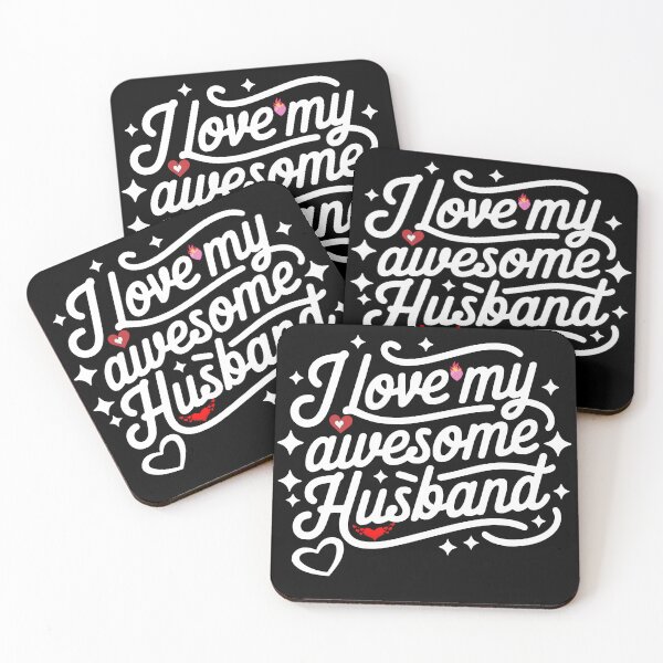 Item preview, I Love My Awesome Husband – Minimal Love Typography designed and sold by Fragy72.