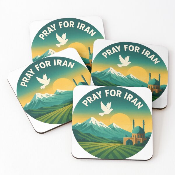 Item preview, Pray for Iran Landscape with Mosque and Alborz Mountains designed and sold by Aryabek.