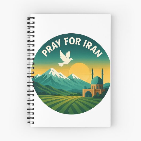 Item preview, Pray for Iran Landscape with Mosque and Alborz Mountains designed and sold by Aryabek.