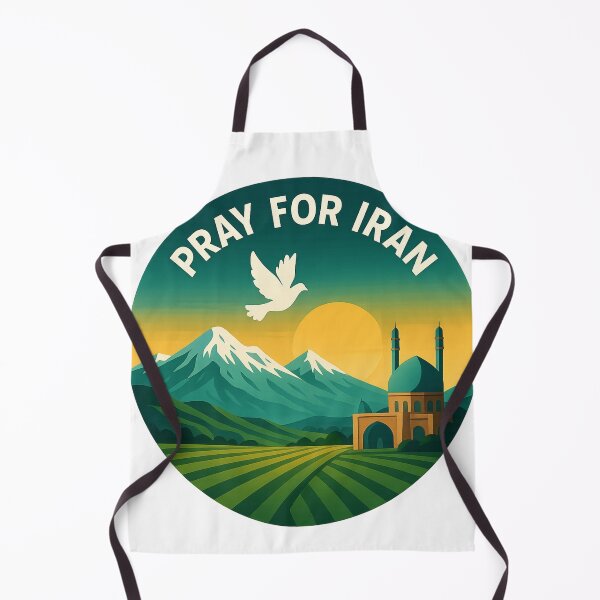 Item preview, Pray for Iran Landscape with Mosque and Alborz Mountains designed and sold by Aryabek.