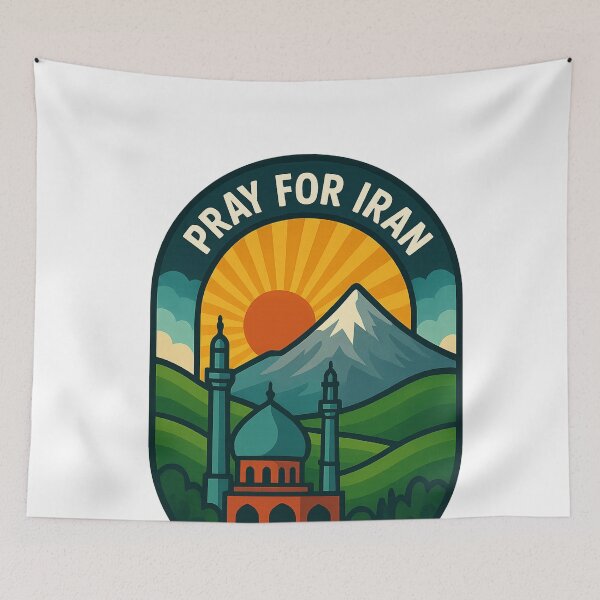 Item preview, Prayerful Iran Landscape with Sunrise and Mount Damavand designed and sold by Aryabek.