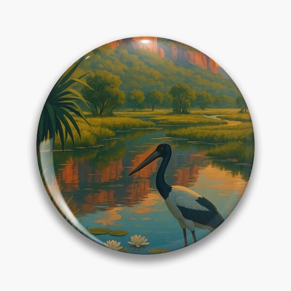 Item preview, Sunset in Kakadu National Park with Jabiru and Red Cliffs designed and sold by Aryabek.