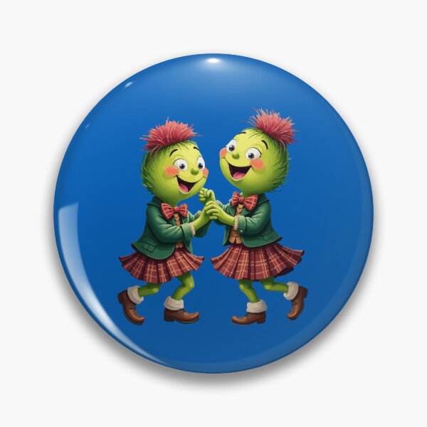 Item preview, Scottish Thistles Wearing Plaid Dancing Ceilidh designed and sold by taiche.