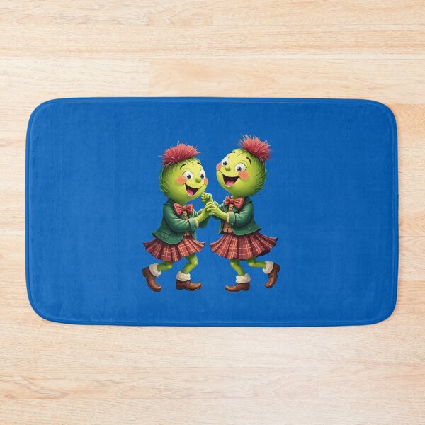 Item preview, Scottish Thistles Wearing Plaid Dancing Ceilidh designed and sold by taiche.