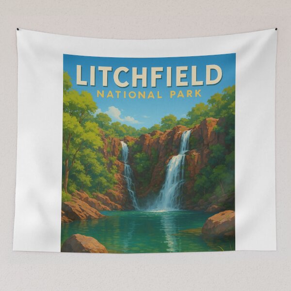Item preview, Waterfalls and Pools of Litchfield National Park, Australia designed and sold by Aryabek.