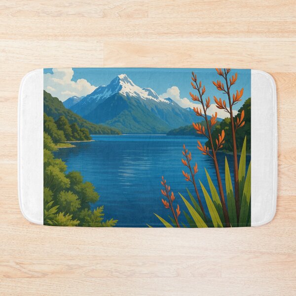 Item preview, Lake Te Anau and Mountains of Fiordland National Park designed and sold by Aryabek.