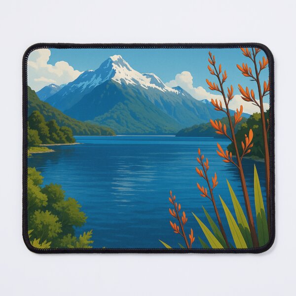 Item preview, Lake Te Anau and Mountains of Fiordland National Park designed and sold by Aryabek.