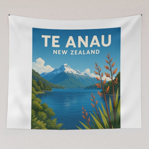 Item preview, Lake Te Anau and Mountains of Fiordland National Park designed and sold by Aryabek.