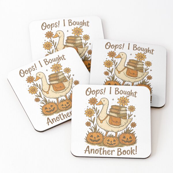 Item preview, Oops! I Bought Another Book – Funny Goose Halloween Bookworm designed and sold by BornBorn.