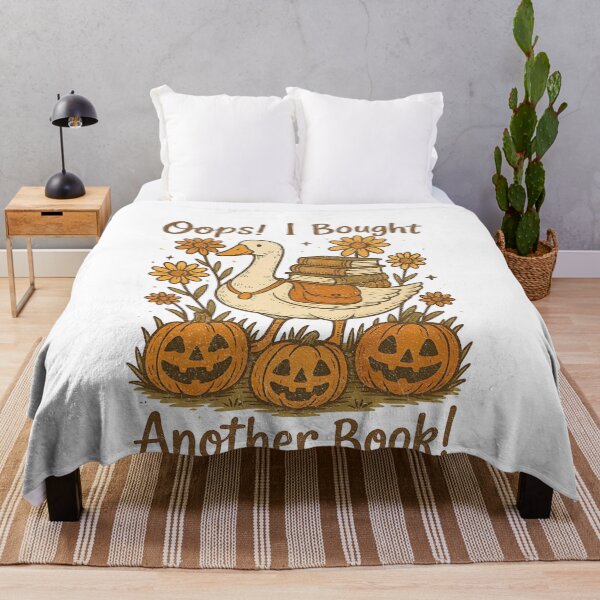 Item preview, Oops! I Bought Another Book – Funny Goose Halloween Bookworm designed and sold by BornBorn.