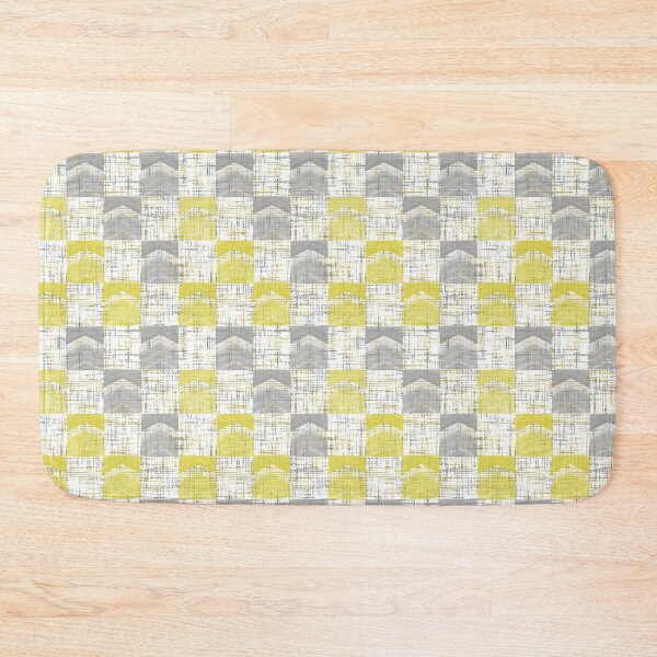 Item preview, Textured Grey and Yellow Barkcloth Pattern Seamless Repeat designed and sold by Sharon Schwalbe.