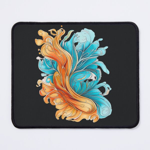 Item preview, Biomorphic Mandalas Turquoise Amber Harmony designed and sold by Zakrytos ★★★★★.