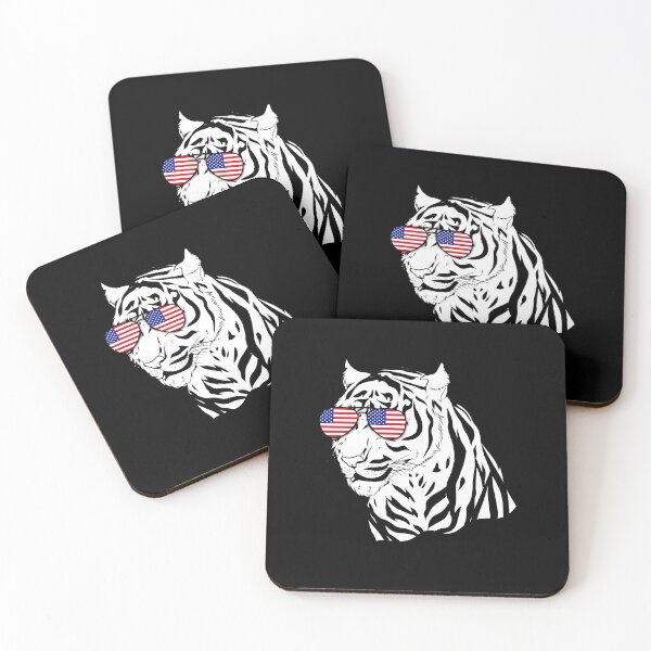 Item preview, Tiger With American Flag Sunglasses USA Flag Tiger designed and sold by DSWShirts.