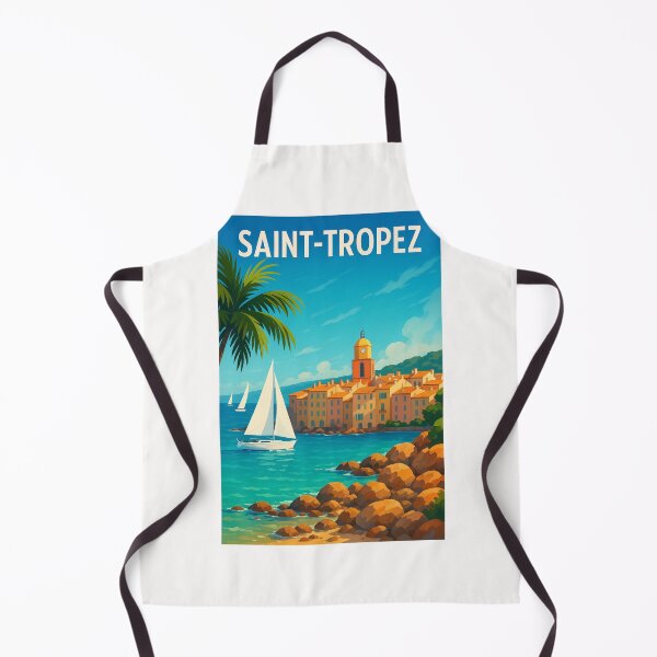 Item preview, Rocky Coastline and Sailboats in Saint-Tropez, French Riviera designed and sold by Places On Earth.