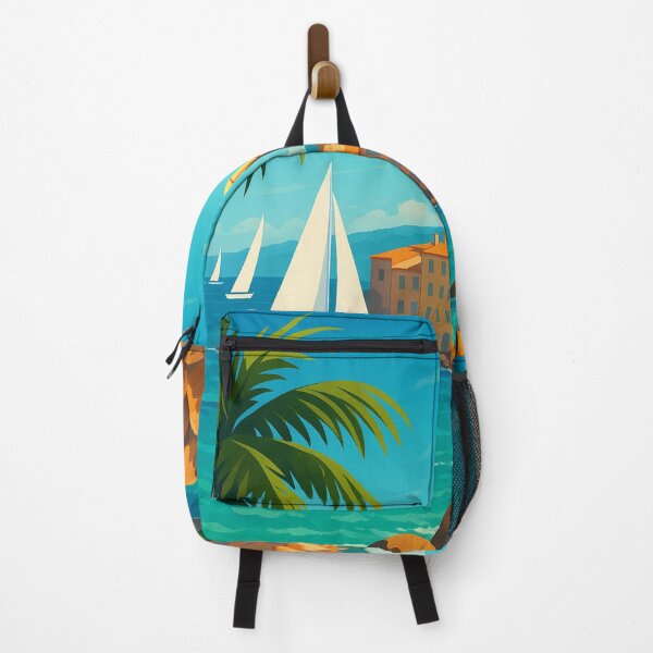 Item preview, Rocky Coastline and Sailboats in Saint-Tropez, French Riviera designed and sold by Places On Earth.