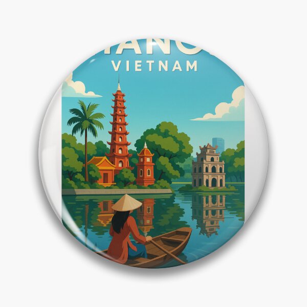Artikelvorschau, Trấn Quốc-Pagode und Schildkrötenturm-Reflexionen in Hanoi entworfen und verkauft von Places On Earth.
