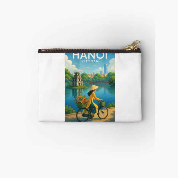 Item preview, Hoàn Kiếm Lake and Thê Húc Bridge in Hanoi, Vietnam designed and sold by Places On Earth.