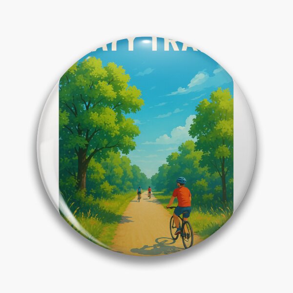 Item preview, Cyclists on the Tree-Lined Katy Trail in Missouri designed and sold by Places On Earth.