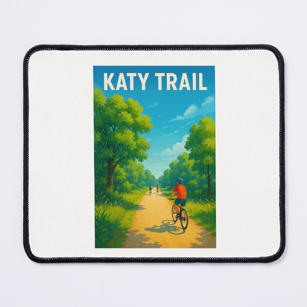 Item preview, Cyclists on the Tree-Lined Katy Trail in Missouri designed and sold by Places On Earth.