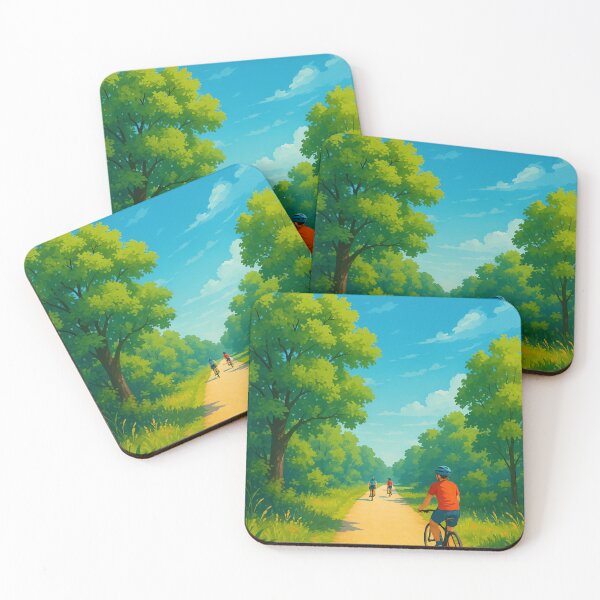 Item preview, Cyclists on the Tree-Lined Katy Trail in Missouri designed and sold by Places On Earth.