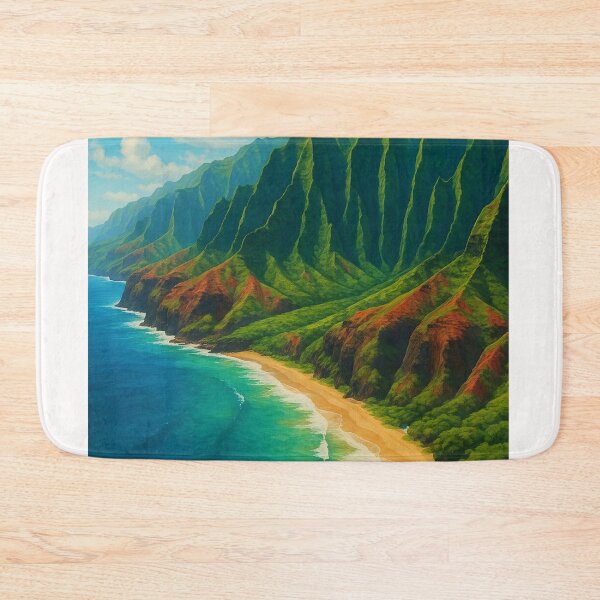 Item preview, Nā Pali Coastline and Cliffs on Kauai, Hawaii designed and sold by Places On Earth.
