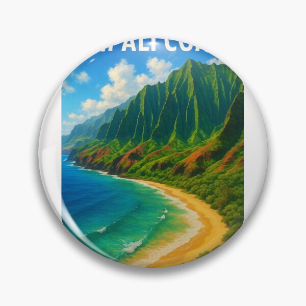 Item preview, Coastal View of Nā Pali Cliffs and Golden Beach, Kauai designed and sold by Places On Earth.