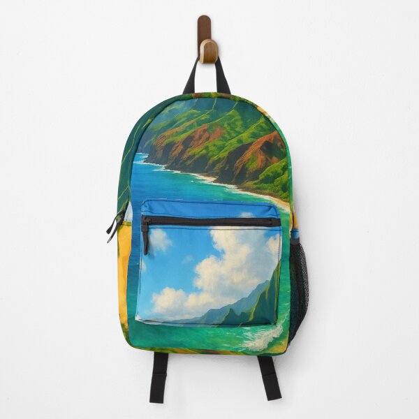 Item preview, Coastal View of Nā Pali Cliffs and Golden Beach, Kauai designed and sold by Places On Earth.