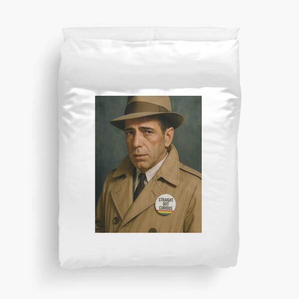 Item preview, Humphrey Bogart – Straight But Curious (Vintage Pride Tribute) designed and sold by The Queer Gear Company.