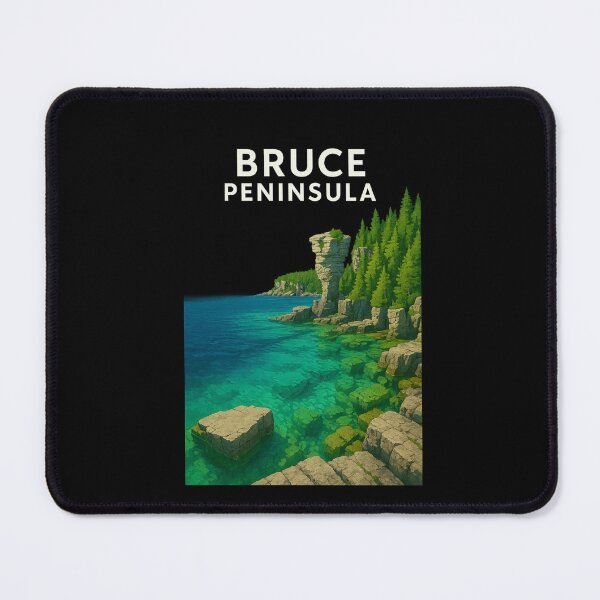 Item preview, Bruce Peninsula Coastline with Flowerpot Island Rock Formations designed and sold by Places On Earth.