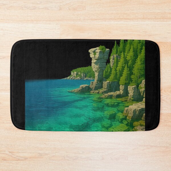 Item preview, Bruce Peninsula Coastline with Flowerpot Island Rock Formations designed and sold by Places On Earth.