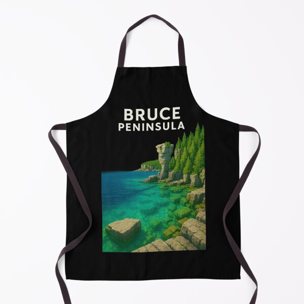 Item preview, Bruce Peninsula Coastline with Flowerpot Island Rock Formations designed and sold by Places On Earth.