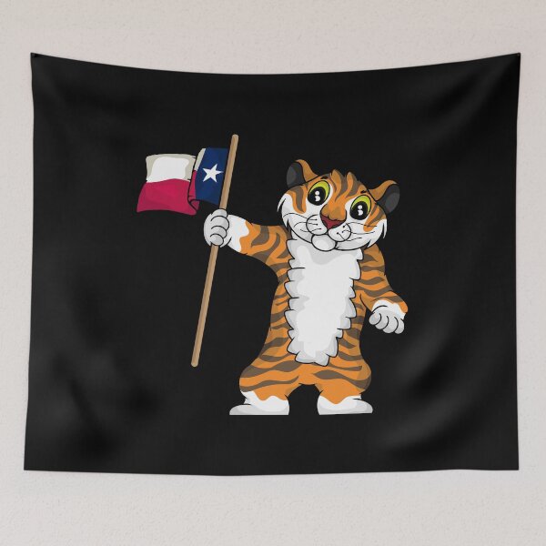 Item preview, Cool Tiger Holding Texas Flag Kids Tiger Lover Texas designed and sold by DSWShirts.