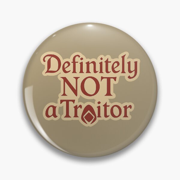 Item preview, Definitely NOT a Traitor – Traitors Fan Art Sticker designed and sold by BubbleDesigns49.