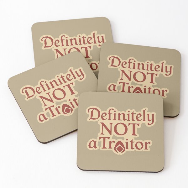 Item preview, Definitely NOT a Traitor – Traitors Fan Art Sticker designed and sold by BubbleDesigns49.