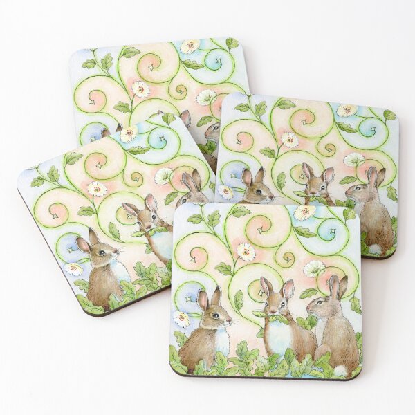 Item preview, Three Young Rabbits kaaren poole designed and sold by KaarenPoole.