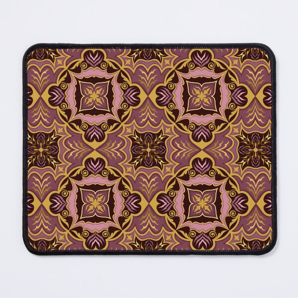Item preview, Elegant seamless pattern in Saffron Plum and Dusty Rose tones. designed and sold by RisaArt22.