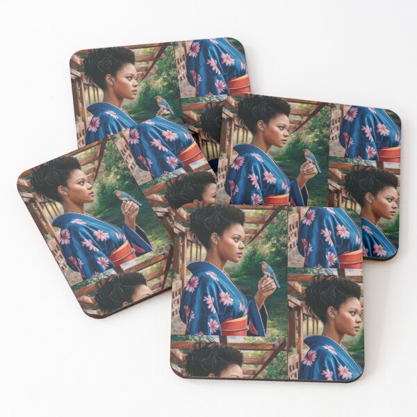 Item preview, Reimagined - Blue Bird Geisha designed and sold by CanvasCarousel.